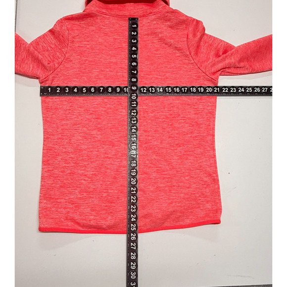 Under Armour Sweatshirt Women Medium Pink Coldgear Storm Fleece Lined Cowl Neck - Picture 3 of 11